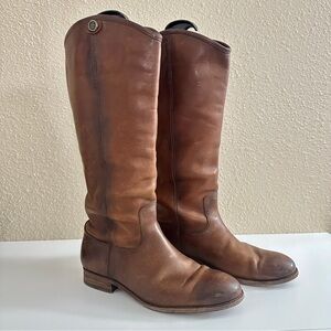 Frye Brown Heeled Boots
